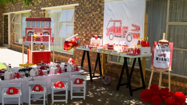 Fire Truck birthday party – I Heart Kiddies Parties