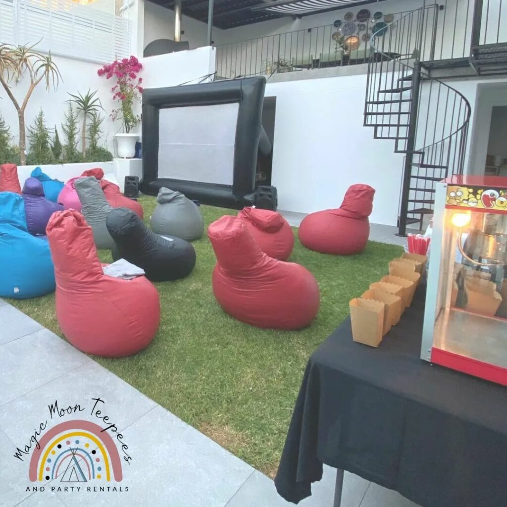 Magic Moon teepees outdoor cinema
